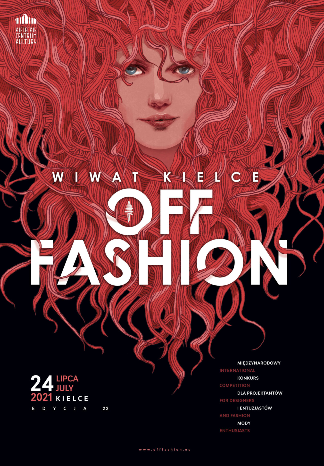 plakat XXII edycji konkursu dla Projektantów i Entuzjastów Mody OFF FASHION