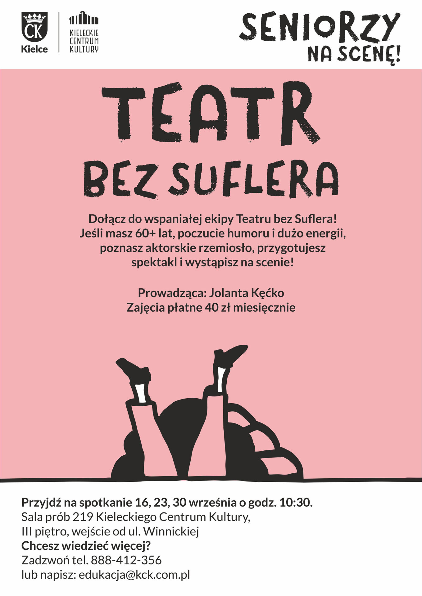 Teatr bez Suflera - nabór - Kieleckie Centrum Kultury