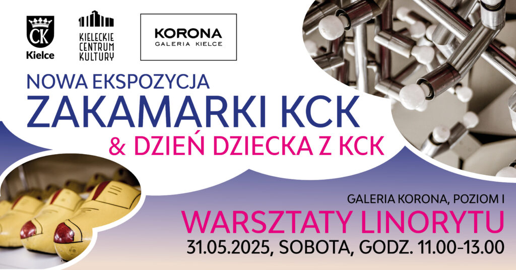 Grafika. Nowa ekspozycja Zakamarki KCK i dzień dziecka z KCK. Warsztaty linorytu, 31 maja, sobota, godz. 11-13. Galeria Korona Poziom 1.